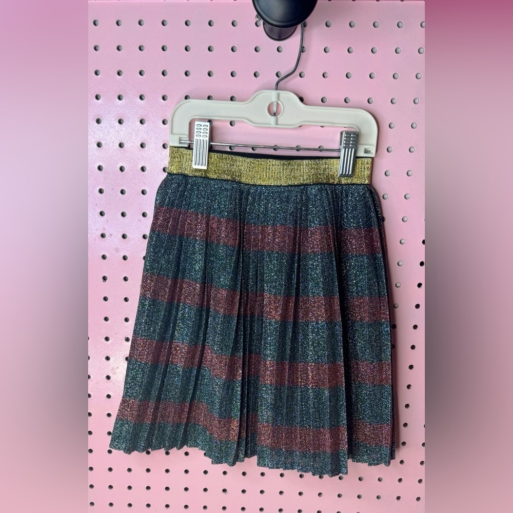 Shimmer Pleated Skirt. Small Shop.